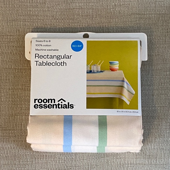 Room Essentials Rectangular 60x84”Tablecloth - Picture 1 of 4